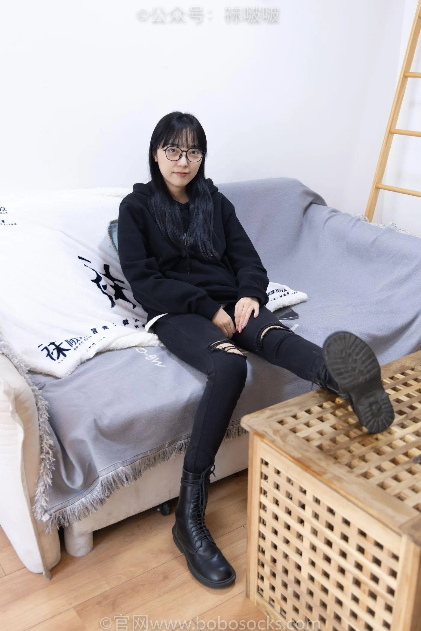 [BoBoSocks袜啵啵]NO.061 稚予-短靴、白棉袜、裸足 [145P]插图8